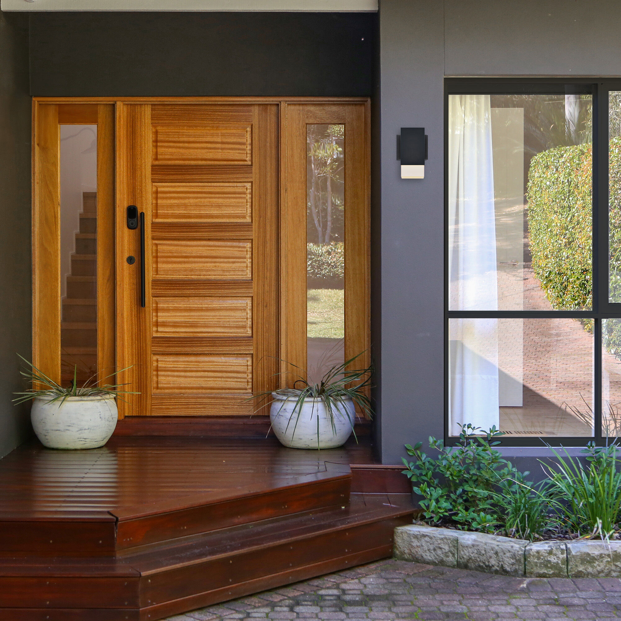 Willowsong 1 Light 10 inch Black Outdoor Wall Sconce